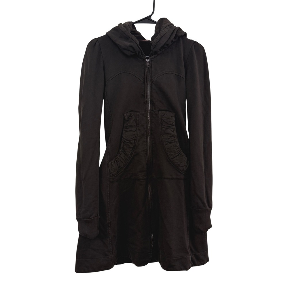 Prairie Underground Jacket Womens XS Brown Cloak Hoodie Long Sleeve Full Zip